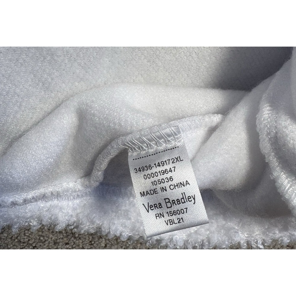 New Vera Bradley Women's 2XL Teddy Sherpa Fleece Half Zip Pullover Sweatshirt - Picture 7 of 8